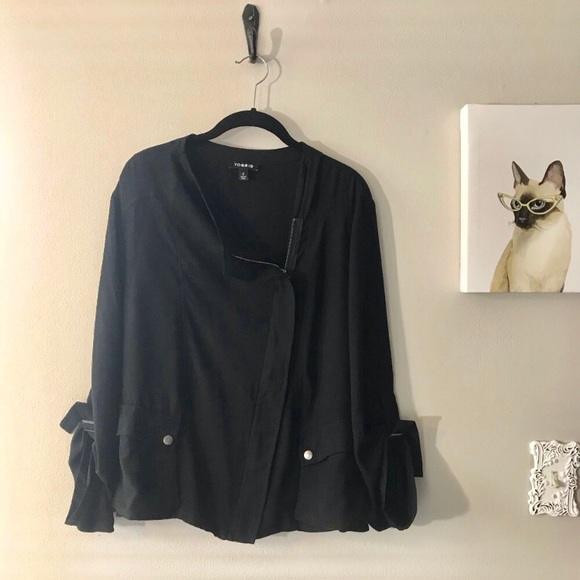 torrid Jackets & Blazers - Torrid Black Moto Style Jacket